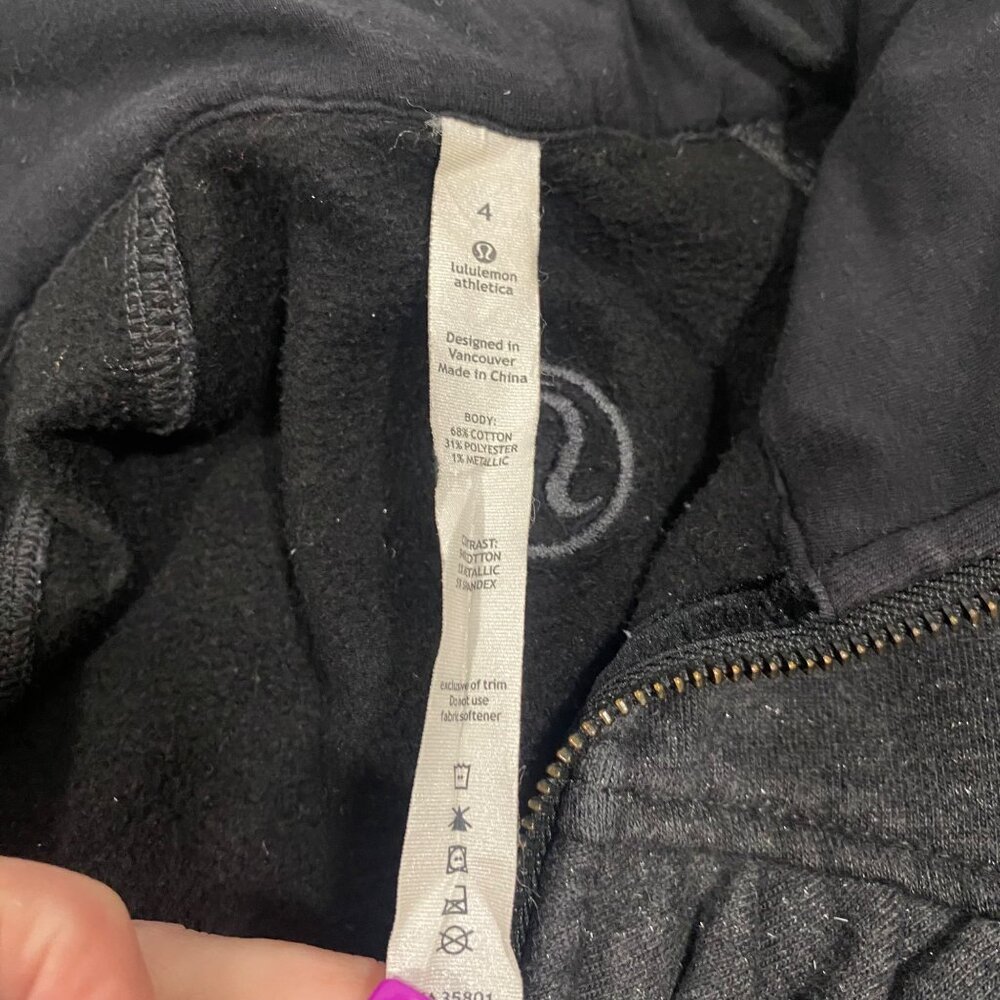 Lululemon Cuddle Up Jacket Gray‎ Sparkle Size 4 - Picture 8 of 11